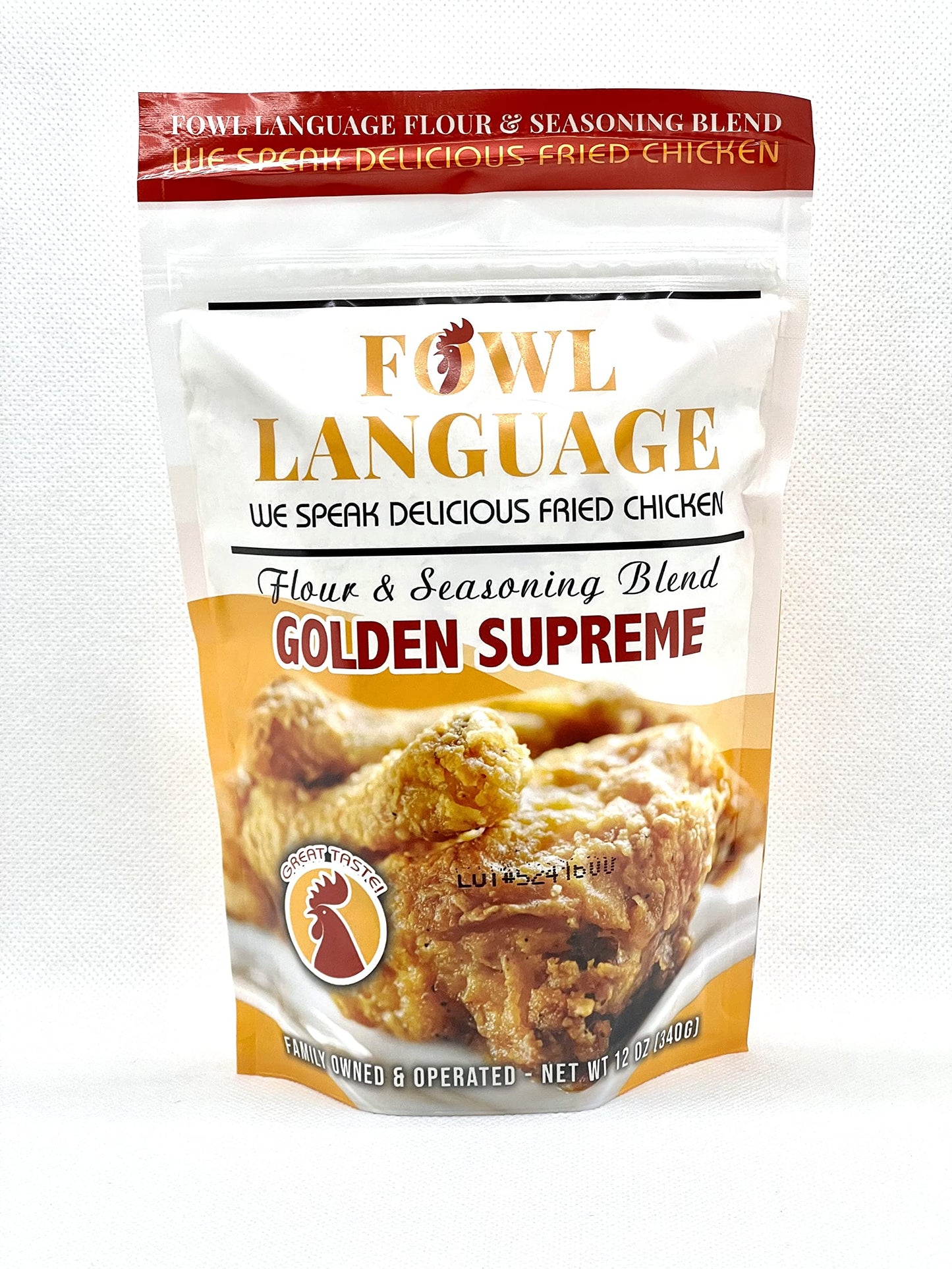 Fowl Language GOLDEN SUPREME Fried Chicken Batter Flour and Seasoning Mix
