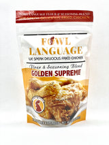 Fowl Language GOLDEN SUPREME Fried Chicken Batter Flour and Seasoning Mix