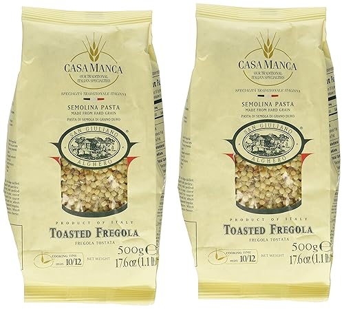 3 Set Casa Manca - Italian Toasted Fregola, (2)- 1.1 Pound Pkgs