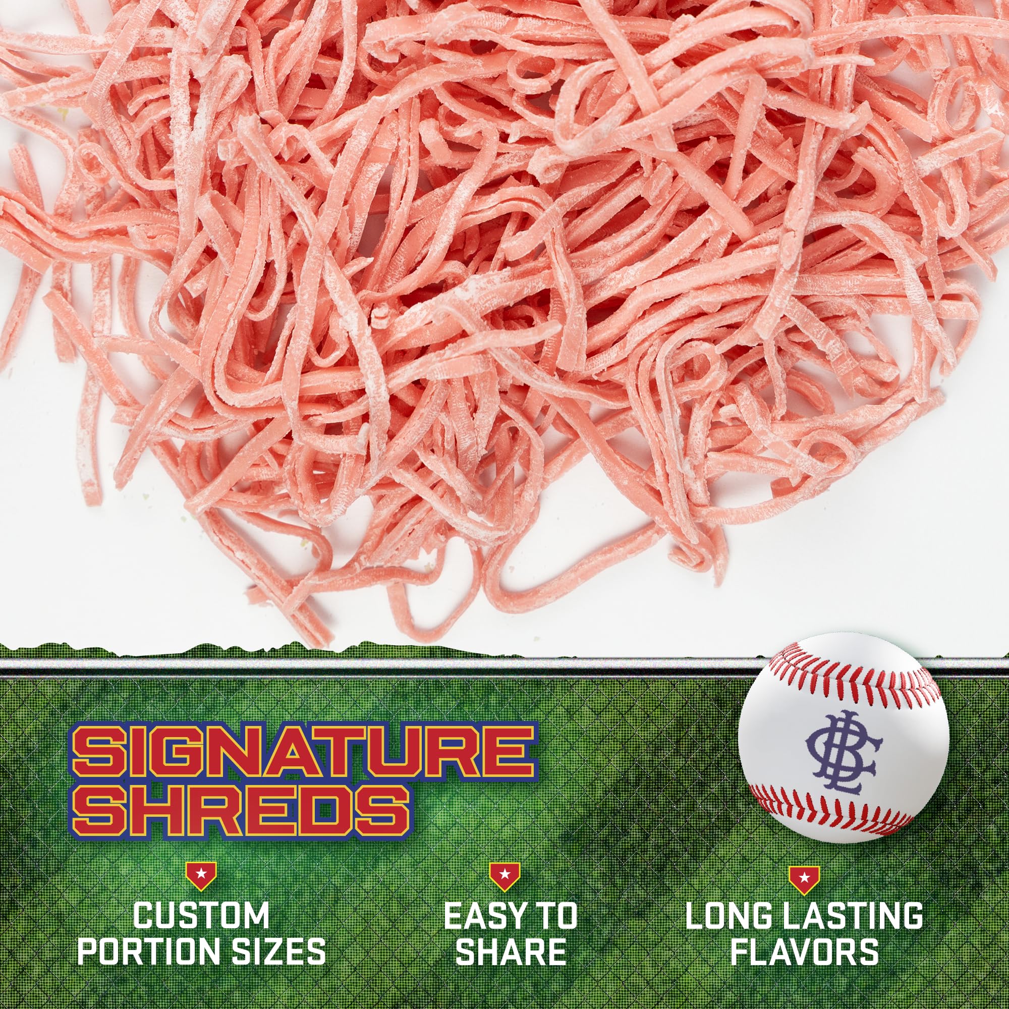 Big League Chew Strawberry Bubble Gum 3-Pack - 2.12oz Packets - Slammin’ Strawberry Baseball Gum - Big League Chew Baseball Candy Set for Treats
