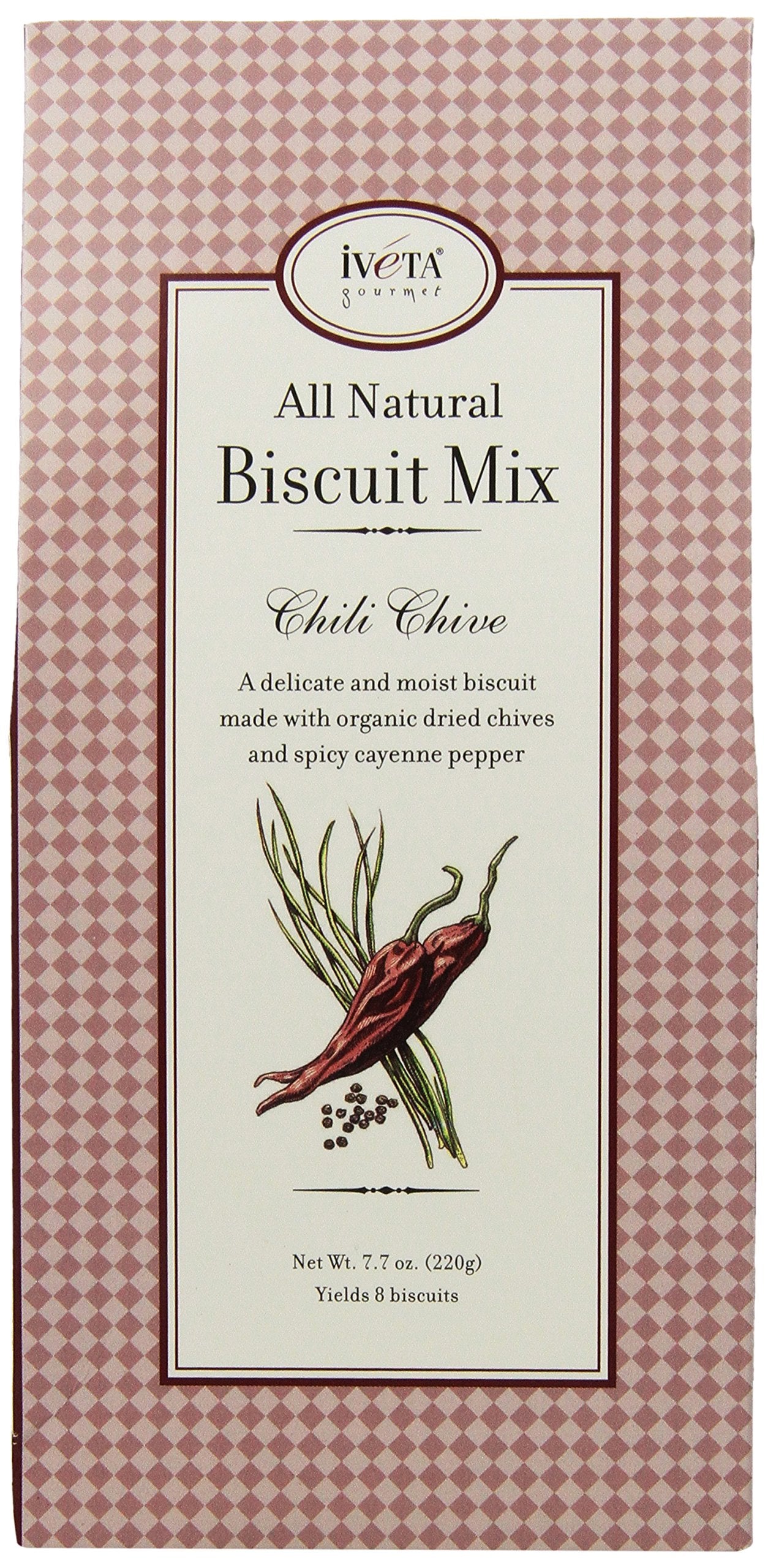 Iveta Gourmet Biscuit Mix, Chili Chive, 7.7-Ounce Units (Pack of 4)