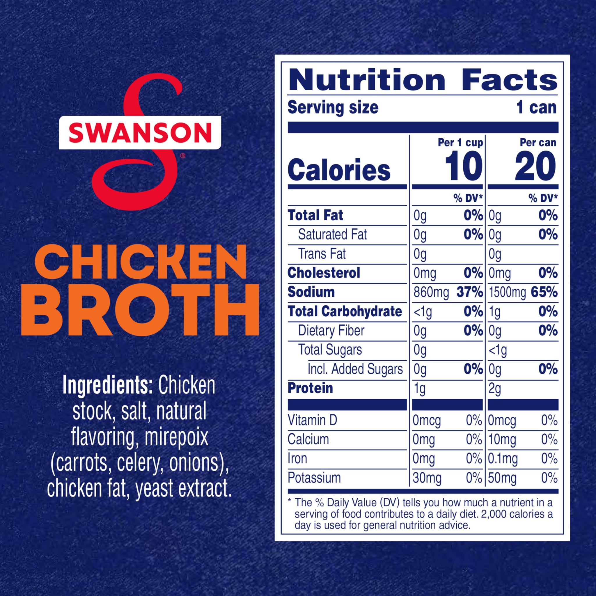 Swanson Chicken Broth, 14.5 oz Can