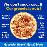 NuTrail Nut Granola Cereal, Variety Pack, No Sugar Added, Keto, Low Carb, Gluten Free, Grain Free, Healthy Breakfast 8 oz. 3 Count