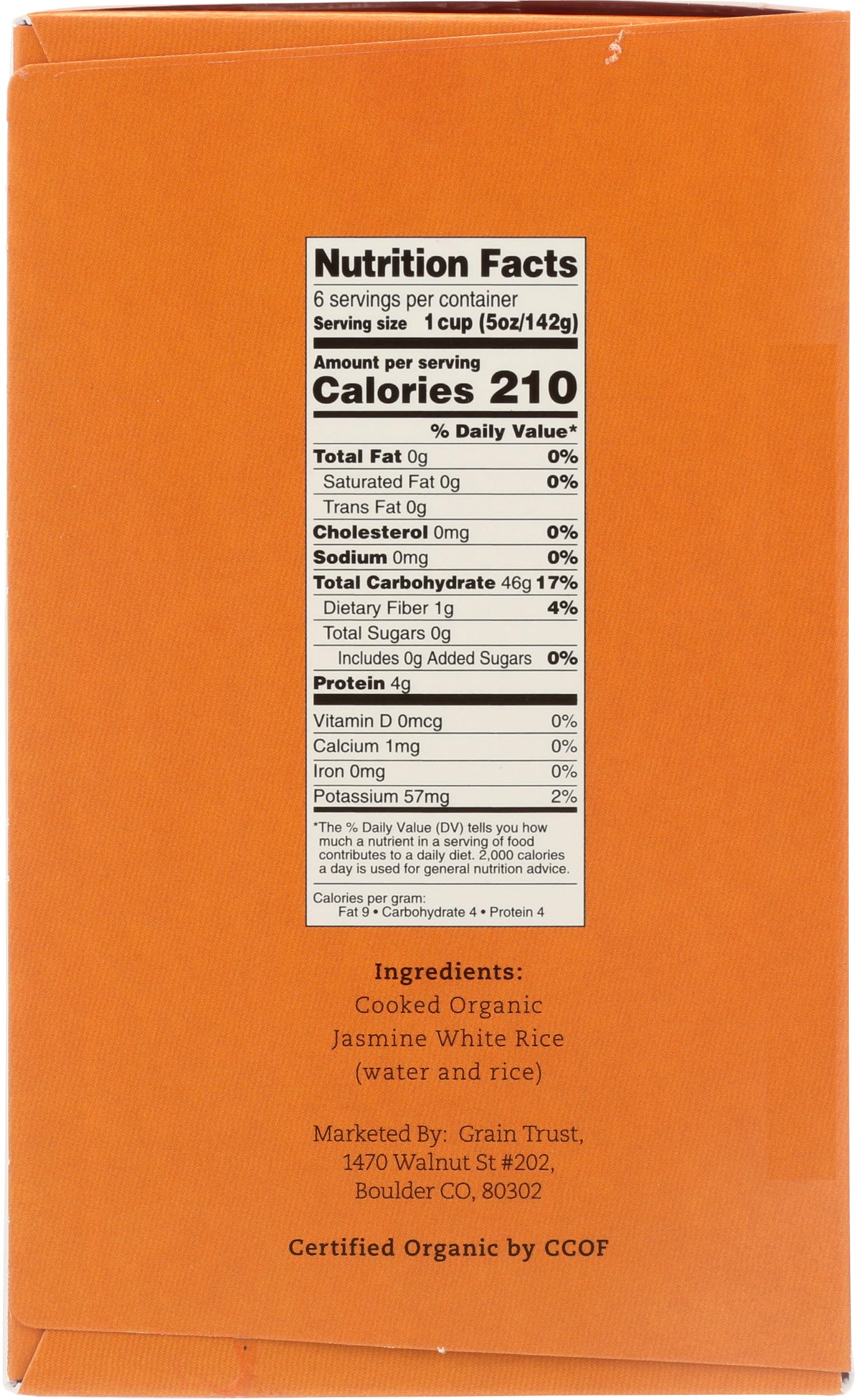 Grain Trust Organic Easy Thai Jasmine Rice, 30 OZ