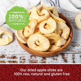 Herbaila Dried Apples 1lb, Apple Slices. Chewy Soft Dried Apples No Sugar Added, Dried Apples Bulk and Dried Apple Slices. Gluten Free Snacks, Dried