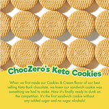 ChocZero Lemon Dunkies - Sugar Free Lemon Sandwich Cookies, Keto Friendly, Gluten Free, High Fiber, Low Net Carb - 9oz Box