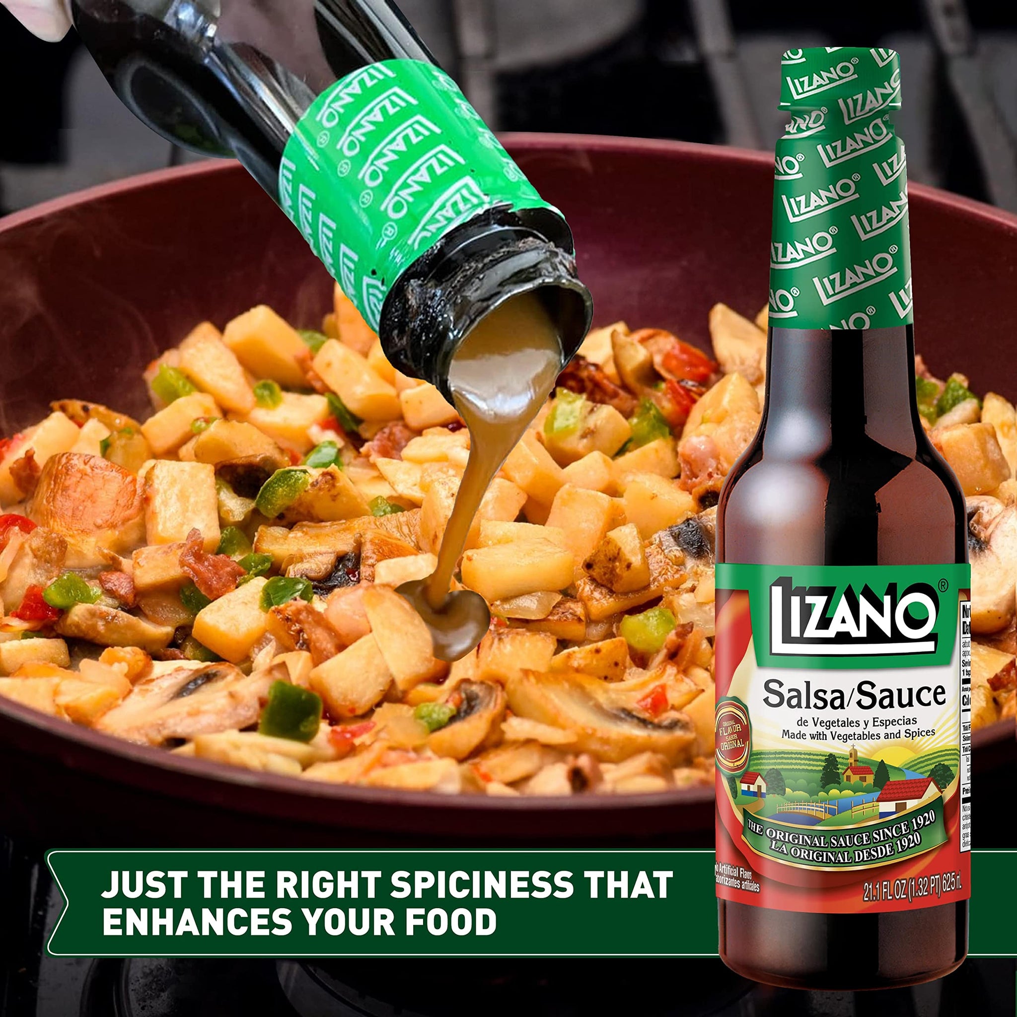 Lizano Salsa Sauce With Vegetables and Spices, 21.1 fl oz (Pack of 1)