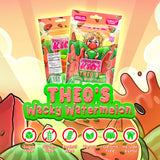 Bubblegum Kids Theo’s Wacky Watermelon Sugar Free Gum | Watermelon Flavor, Sugarless Gum with Xylitol | Vegan, Low Calorie Candy for Kids & Adults |