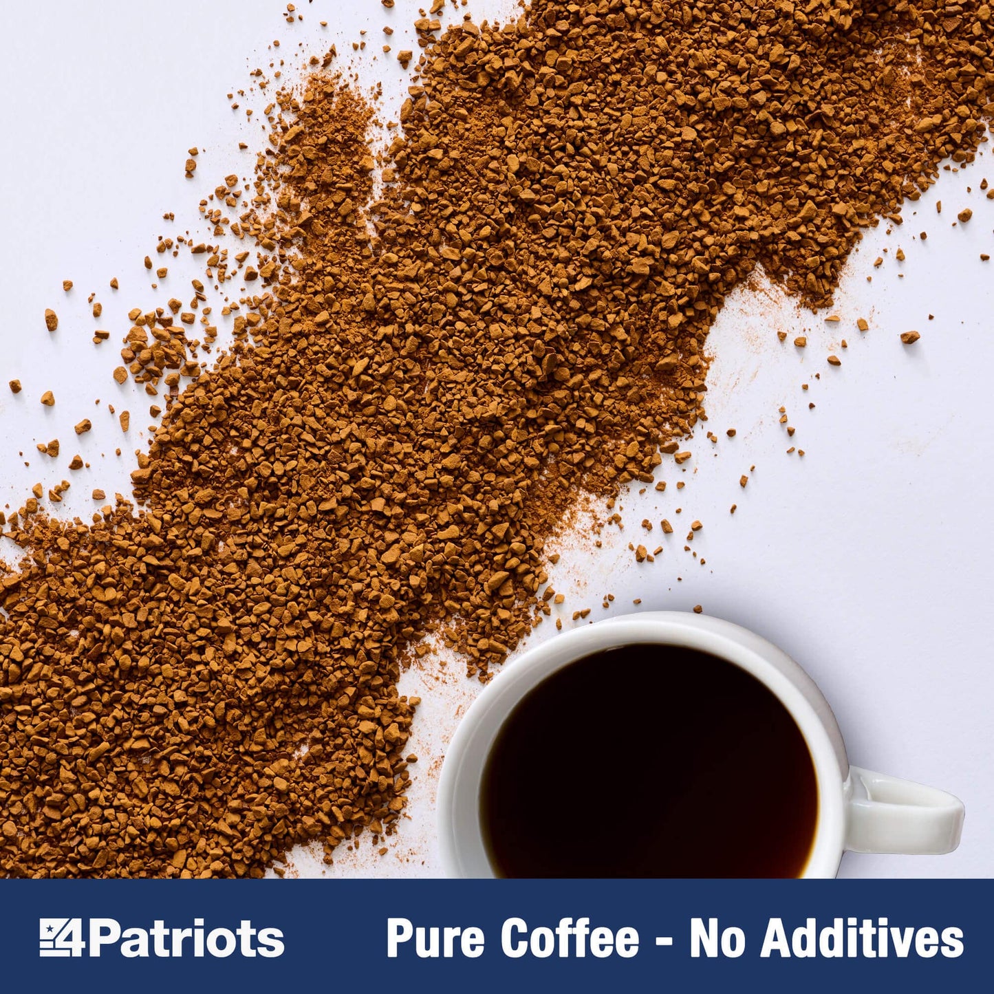 4Patriots Freedom Joe's Survival Coffee: Tasty, Long-Lasting Emergency Instant Coffee, 30 Servings