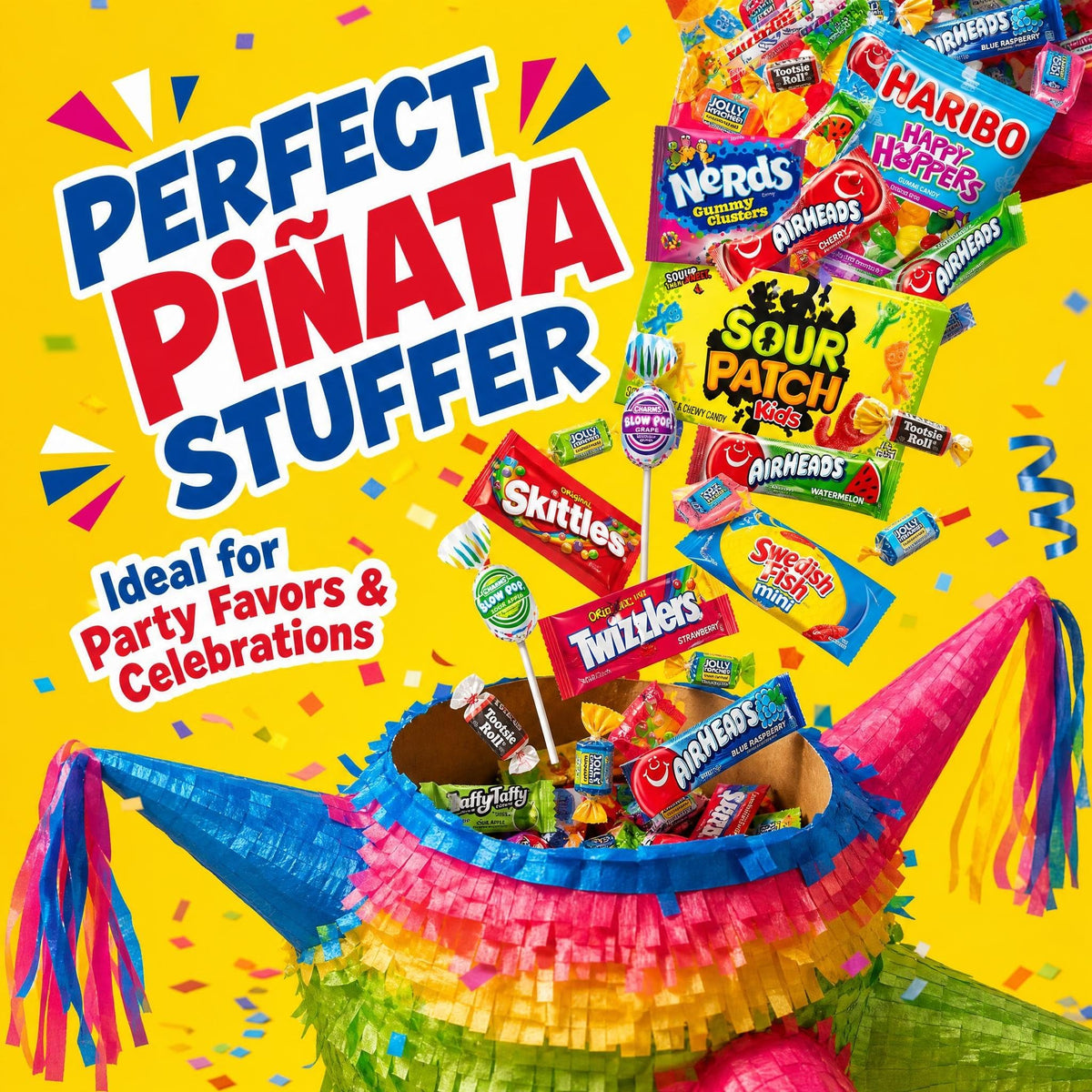 Bulk Candy Variety Pack - 2 lb Candy - CandyBulk Individually Wrapped Candies - Candies - Pinata Filler Stuffers - PinataCandy Stuffers - CandyParty