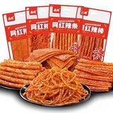 Spicy Strip Small Gluten Latiao - Chinese Special Classic Handmade Gluten Latiao Snack Food Delicious Snacking for Holiday gift Fragrant Spicy