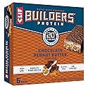 CLIF BUILDERS Protein Bars - Chocolate Peanut Butter Flavor - 20g Plant Based Protein - Gluten Free - Non-GMO - Low Glycemic - No Artificial