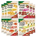 Snak Club Tajin Gummy Candy Fruit Rings, Gummies with Chili and Lime Seasoning, Mild Spice, Gluten-Free and Vegan Snacks, Assorted Variety, Mango