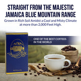 Aroma Ridge Jamaica Blue Mountain® Coffee Whole Bean 8oz Gift Box - Medium Roast Fresh Roasted in USA - 100% Pure and Authentic Jamaican Gourmet
