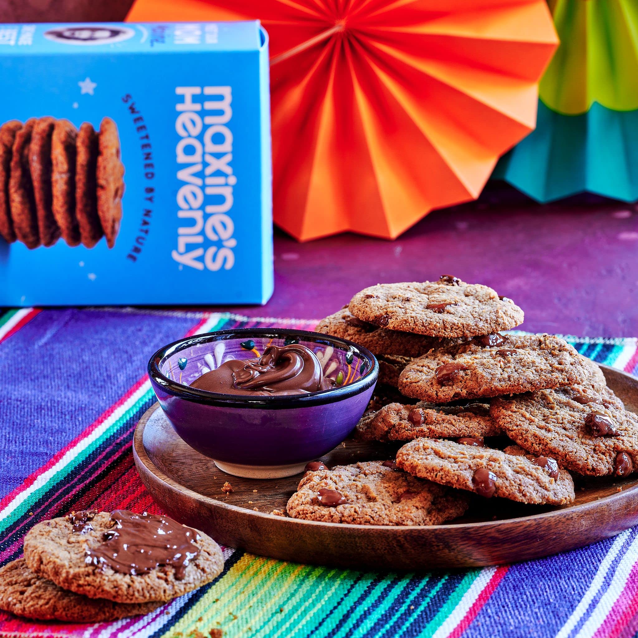 Maxine's Heavenly Crispy Chocolate Chip Cookies | Low Carb, Low Sugar, Vegan Snacks, Plant Based Snack, Kosher, Gluten Free Snack - Healthy Snacks | 2