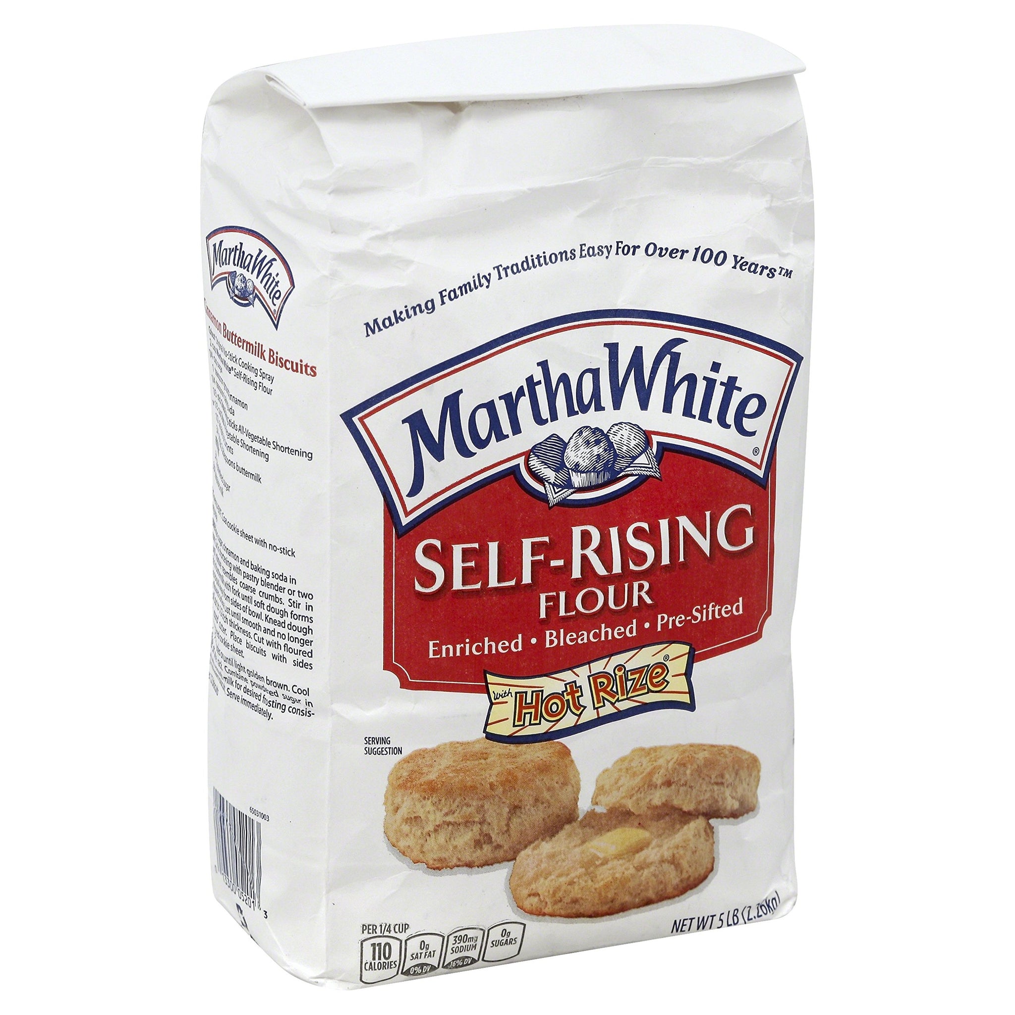 Martha White Self-Rising Flour, 5 Pound (Pack of 8)
