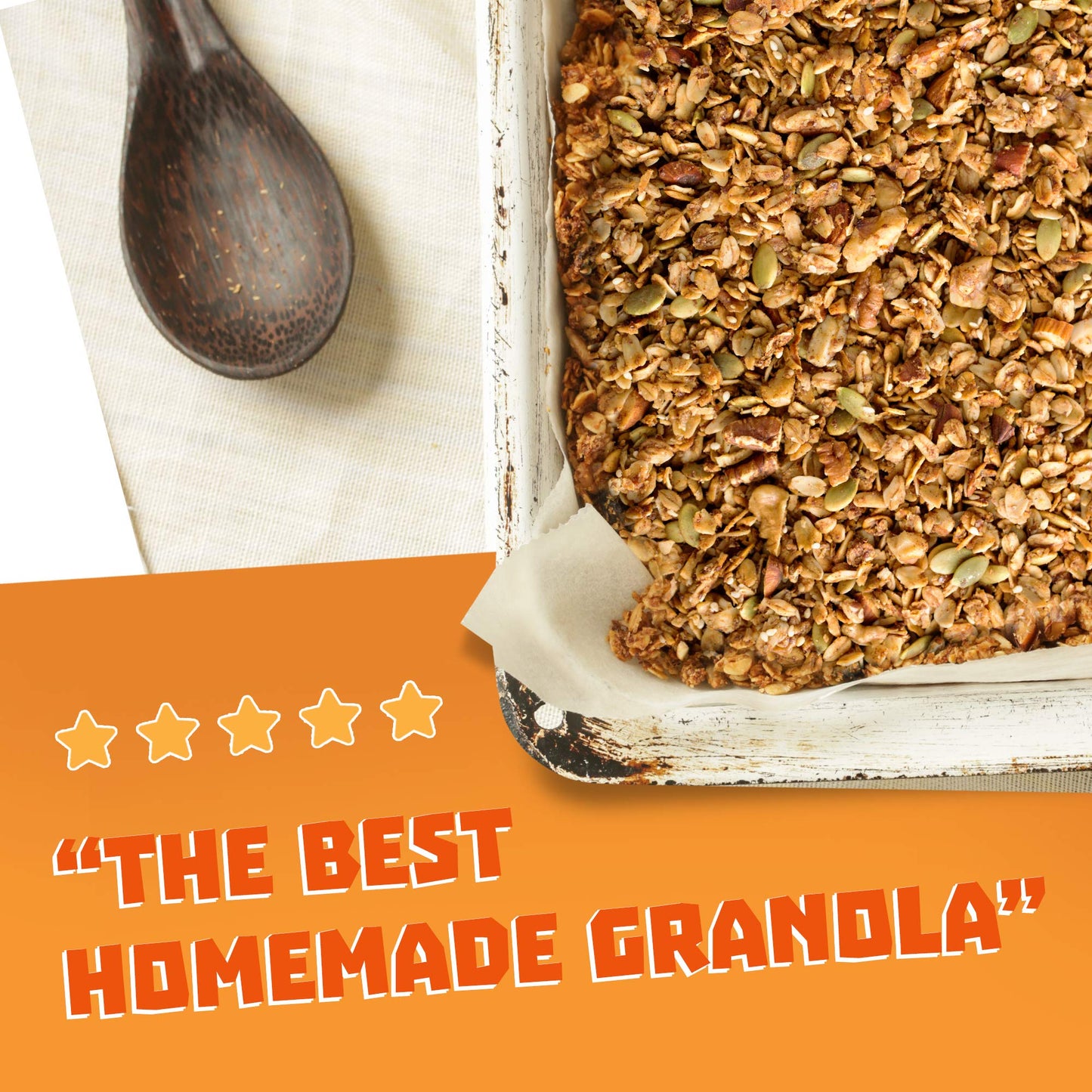 Almond, Pecan, and Cashew | Non GMO, Wheat Free, Low Sugar Granola, Healthy Granola Bites, Low Sugar Snacks, 11oz - Gustola Granola