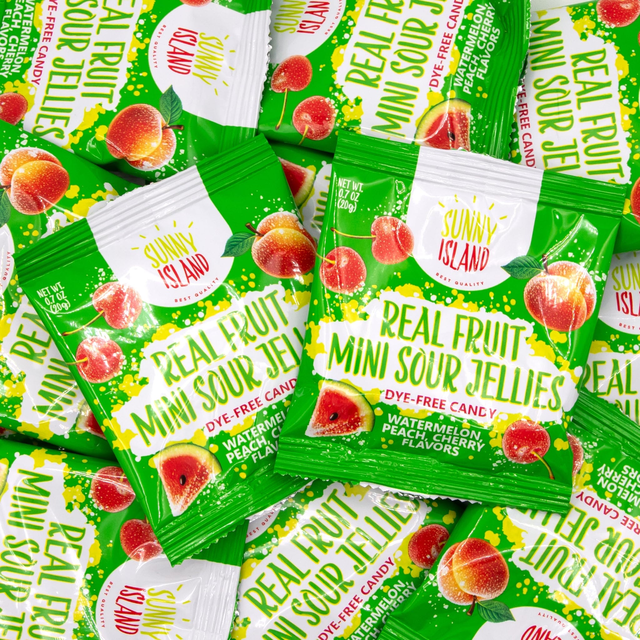 Sour Fruit Jelly Candy | 12 Packs | Dye Free Candy Individually Wrapped | Vegan Gummies with Real Fruit Puree | Assorted Flavors | Gelatin Free Plant
