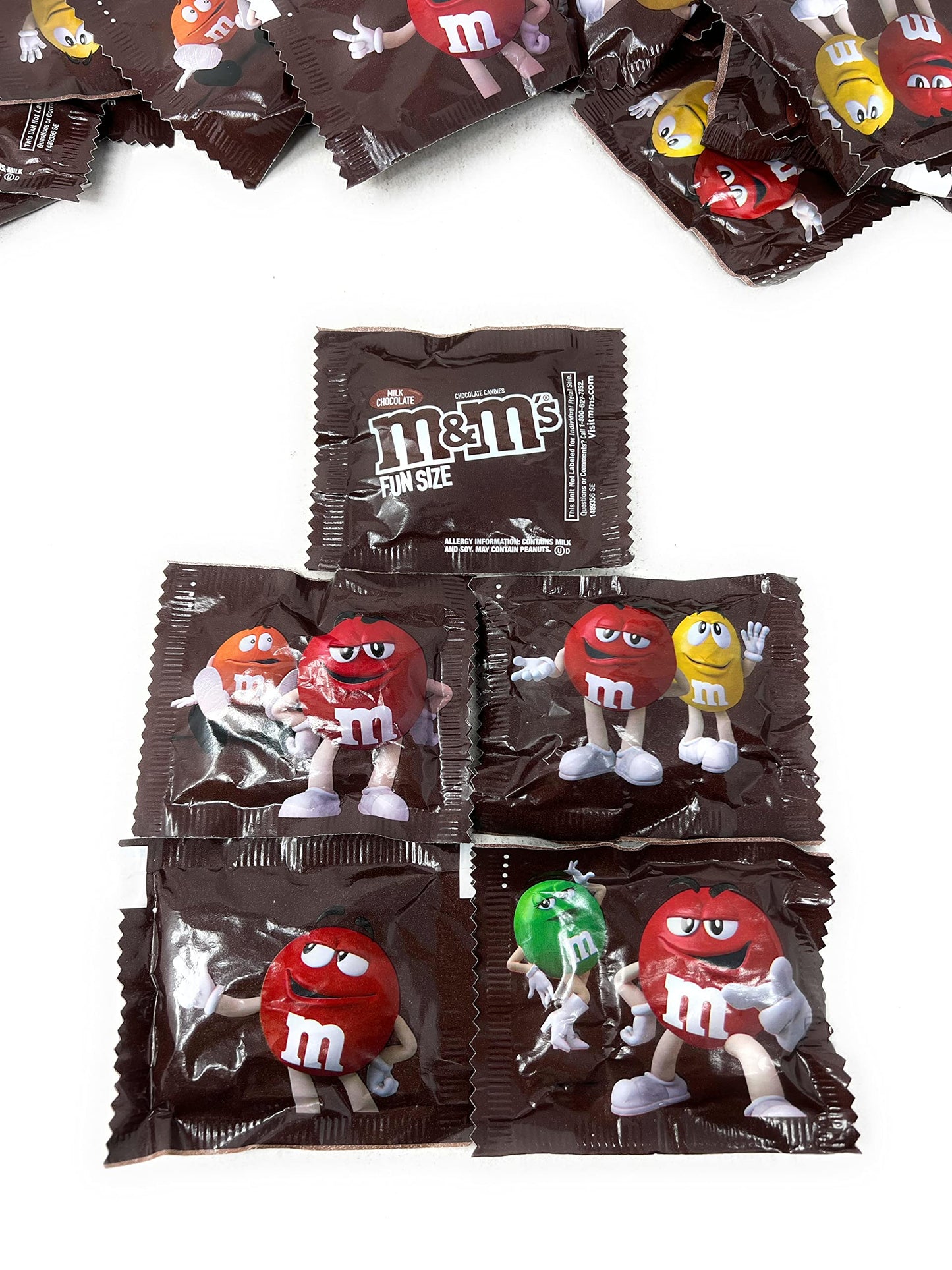 ASSORTIT X M&M Original Milk Chocolate Fun Size Packs American Candy 1.5 Lb Bulk Party Mix Wholesale Pantry Bag (24 Oz)