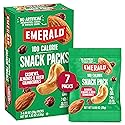 Emerald Nuts Cashews and Almonds with Dried Cranberries 7 Ct (1-Pack) | 100-Calorie Individual Packs of Nut Blend and Dried Fruit | Kosher Certified
