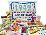 RETRO CANDY YUM ~ 1942 84th Birthday Gift Box of Nostalgic Candy from Childhood for 84 Year Old Man or Woman Born Back in 1942