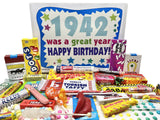 RETRO CANDY YUM ~ 1942 84th Birthday Gift Box of Nostalgic Candy from Childhood for 84 Year Old Man or Woman Born Back in 1942