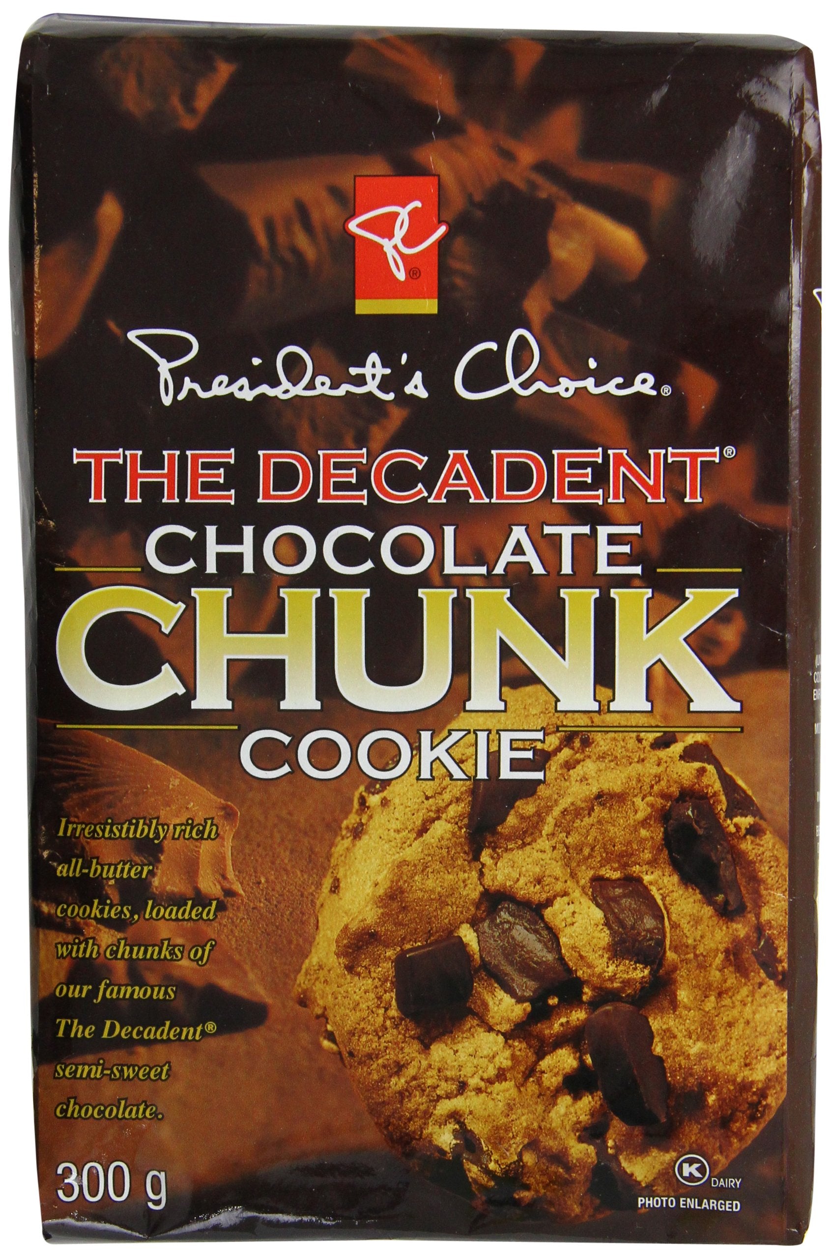 President's Chocie The Decadent Chocolate Chunk Cookie, 10.58 Ounce