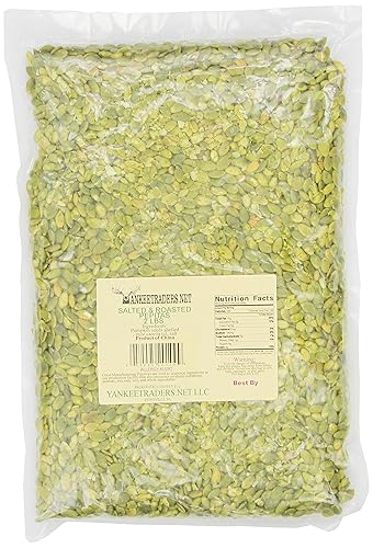 YANKEETRADERS Pepita/Pumpkin Seeds, Roasted & Salted, 2 Lb
