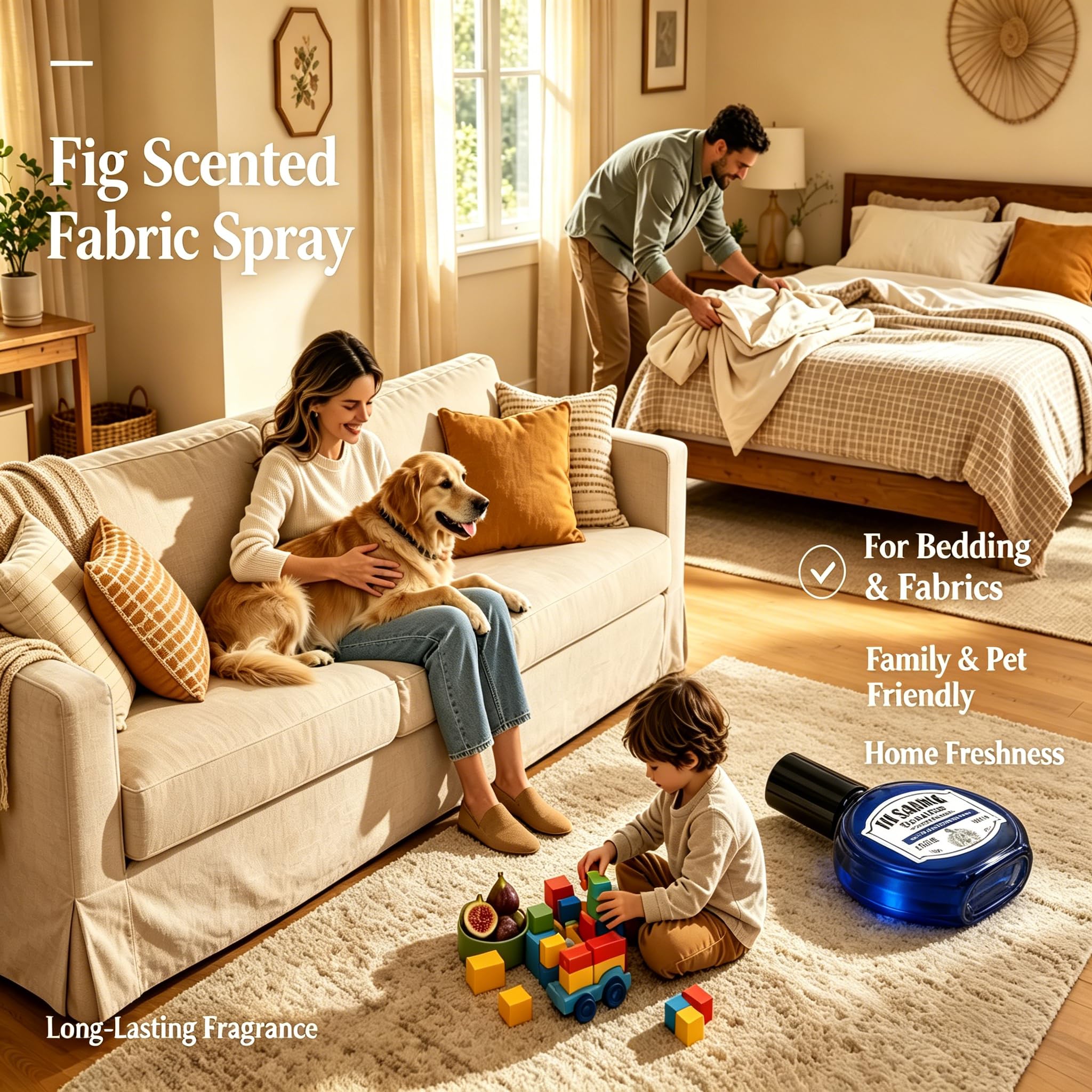 Travel Wrinkle Release Spray by BOUDART LABORATORIES - 40ml TSA Approved Fabric Deodorizer Spray & Wrinkle Releaser for Clothes, Couch - Portable Odor