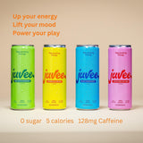 Juvee Rejuvenating Energy Drink - 12 oz Cans (12-Pack) - Sugar Free, 128mg Natural Caffeine per Can, Zero Sugar, Low Calorie, Clean Energy & Focus