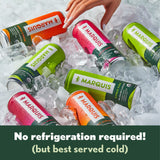 Organic Green Tea + Yerba Mate Drink by Marquis |Antioxidant Infused Sparkling Beverage | Zero Sugars, Zero Calories | Citrus Yuzu Flavor Super Tea |