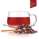 Tealyra - Grandma's Garden - Fruit Blend - Hibiscus and Berries Based Herbal Loose Leaf Tea - Vitamins Rich - Caffeine-Free - Hot or Iced Tea - 110g