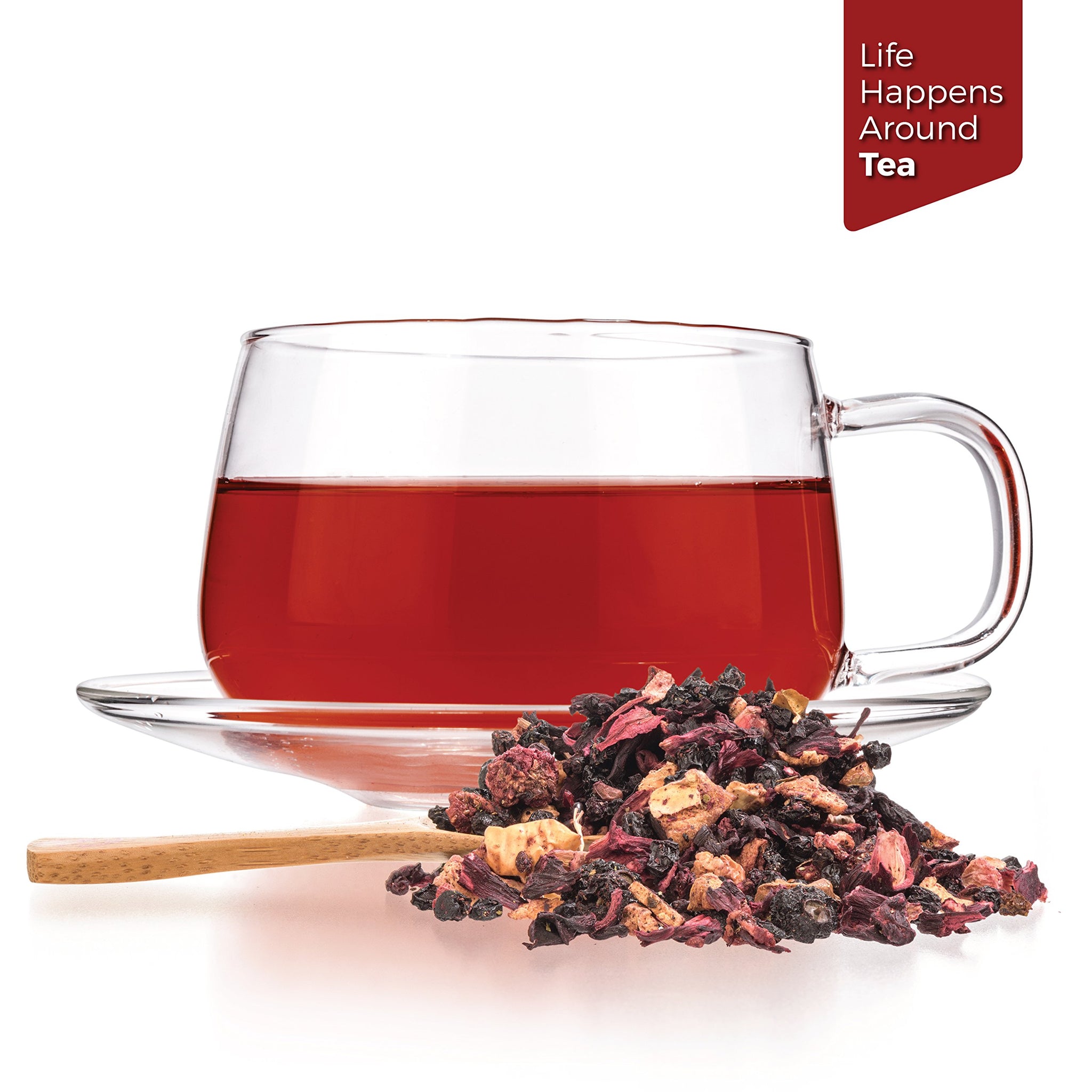 Tealyra - Grandma's Garden - Fruit Blend - Hibiscus and Berries Based Herbal Loose Leaf Tea - Vitamins Rich - Caffeine-Free - Hot or Iced Tea - 110g