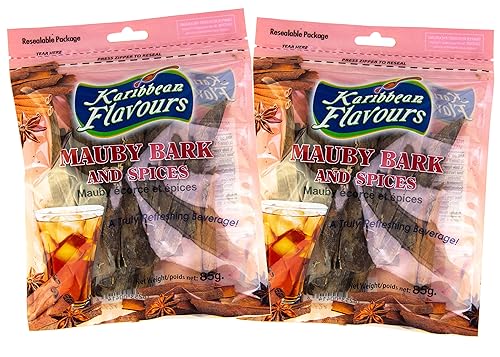 Mauby Bark and Spices | Mavi | Maby | Bitter Bark | Makes Cool Refreshing Beverage (3 Oz (Pack of 2))