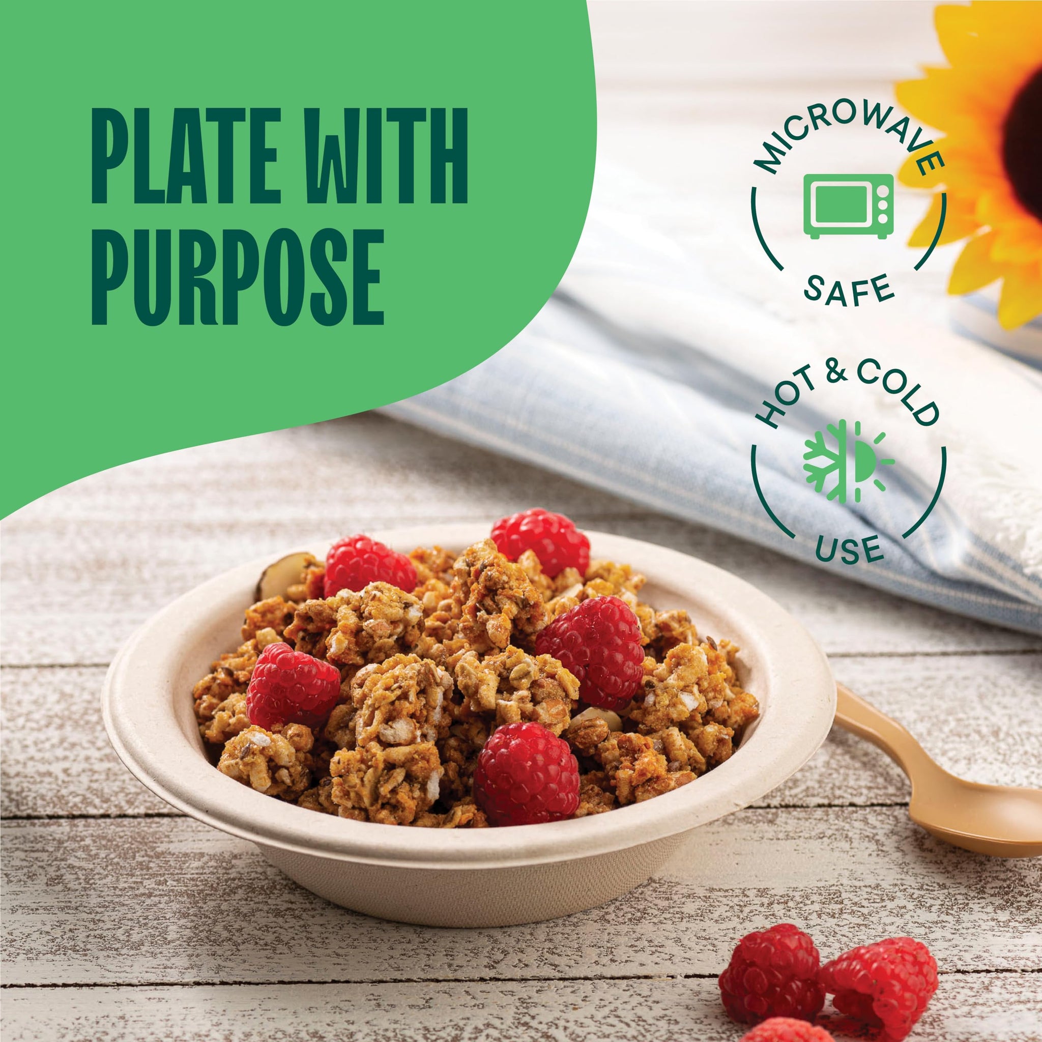 Stack Man Paper Bowls, 100% Compostable Disposable Soup Bowl [125-Pack] 12 oz. Heavy Duty, Eco-Friendly, Biodegradable Bagasse Hot Food Plates