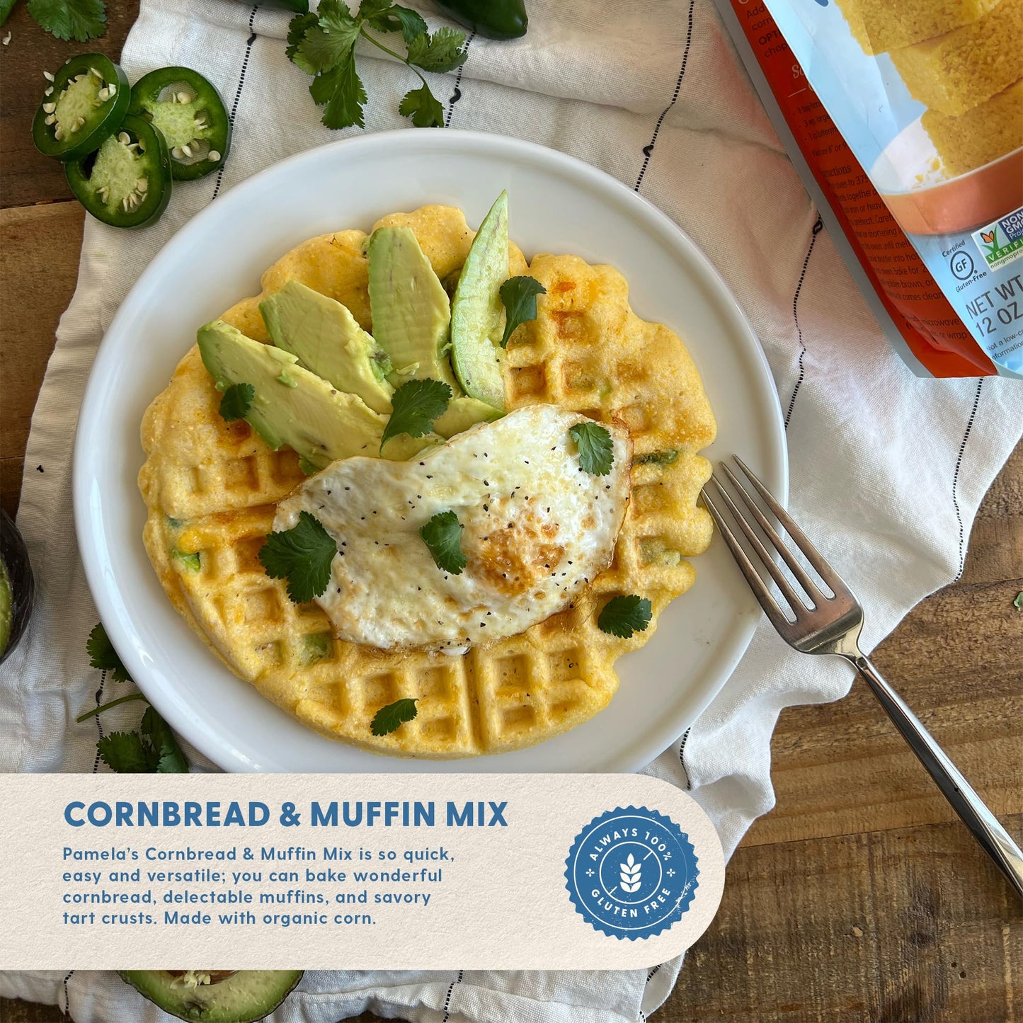 Pamela's Products Gluten Free Cornbread and Muffin Mix - 12 oz - 2PC