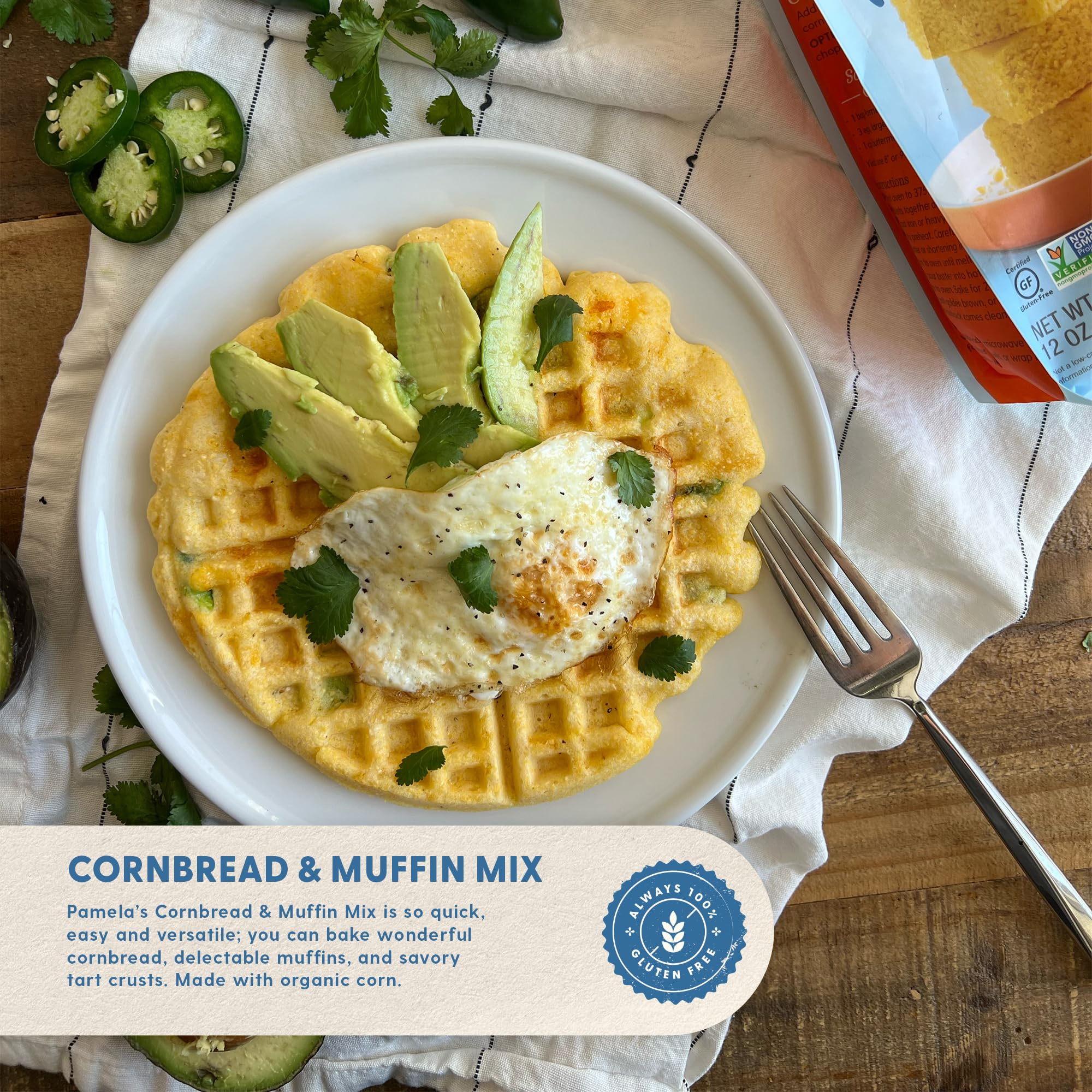 Pamela's Products Gluten Free Cornbread and Muffin Mix - 12 oz - 2PC