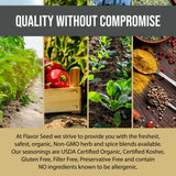 Organic Steak Seasoning & Rub - Divine Bovine by Flavor Seed, Gourmet Spice Blend for Cooking & Grilling Steak, Pork & Vegetables. Carnivore & Keto