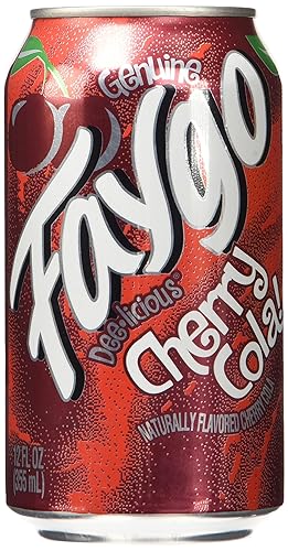 Faygo cherry cola soda pop, 12-oz. 12-pack cans