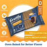 Osem Gratify Petit Beurre Vanilla Biscuits - Gluten Free Dessert Cookies, Sweet Snack for Adults & Kids, Vegan, Dairy Free, Oven Baked, Kosher
