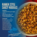 Blue Dragon Chili Crisp Saucy Noodles - 4.2oz (Pack of 6) - Knife Cut Thick Noodles w/Spicy Chili Crisp Sauce & Sesame Seed Garnish - Quick & Easy