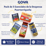 Goya Puerto Rican Pantry Essentials Pack of 5, Sofrito Tomato Cooking Base