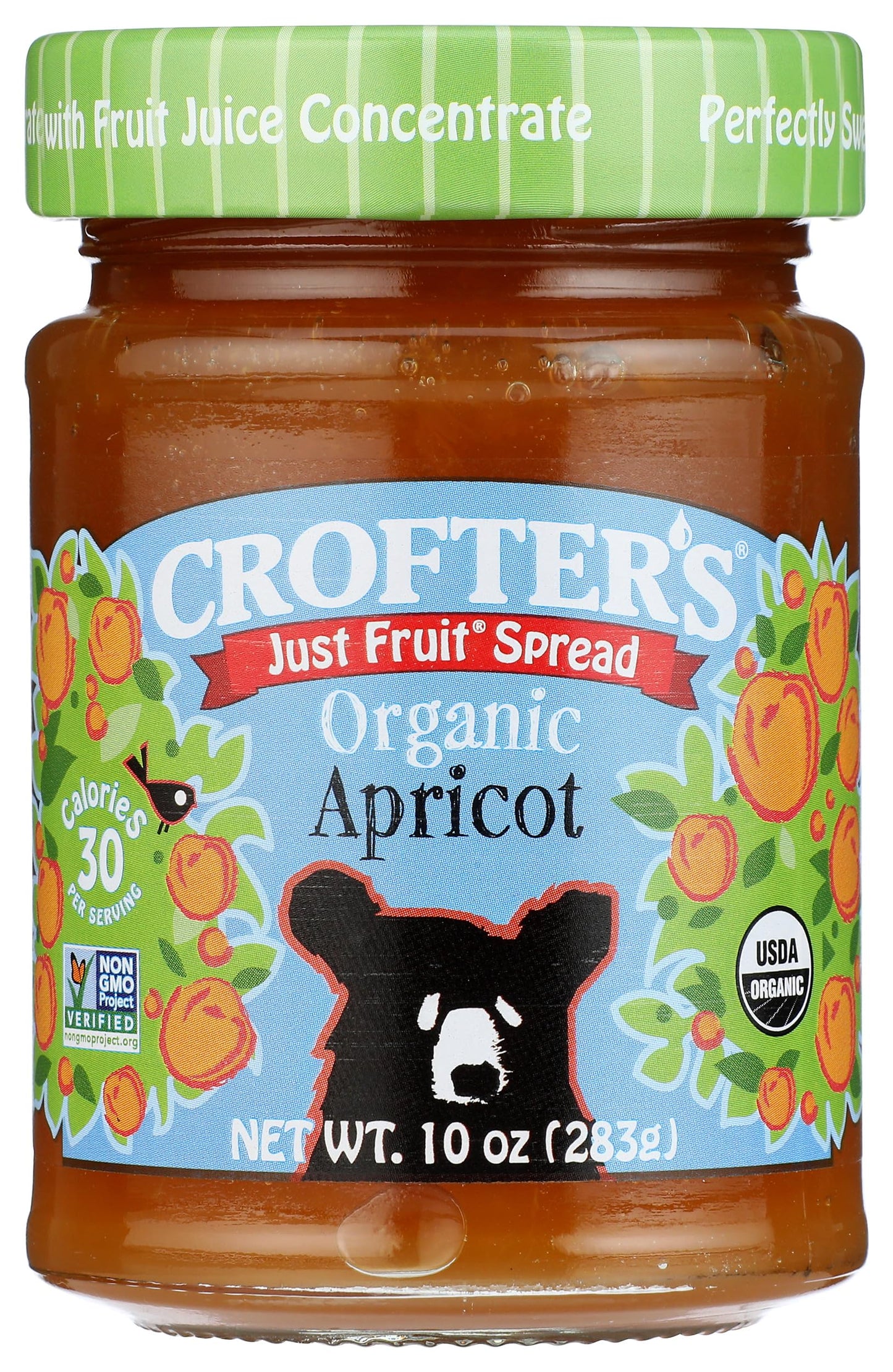 Crofters Organic Apricot Just Fruit Spread, 10 oz