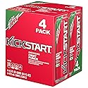 Mountain Dew Kickstart Sparkling Juice Beverage, Fruit Punch, 16 Ounce (Pack of 4)