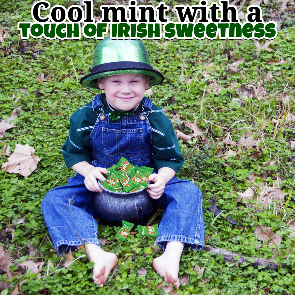 St. Patrick's Day Leprechaun Sweet Cream Buttermints Candy - 108 Pieces - Individually Wrapped