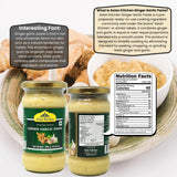 Asian Kitchen Ginger Garlic Cooking Paste 10.5oz (300g) Glass Jar ~ Vegan | Gluten Free | NON-GMO | No Colors | Indian Origin