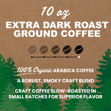 Vermont Coffee Company, Organic Extra Dark Roast Ground Coffee, 10oz., Made in the USA