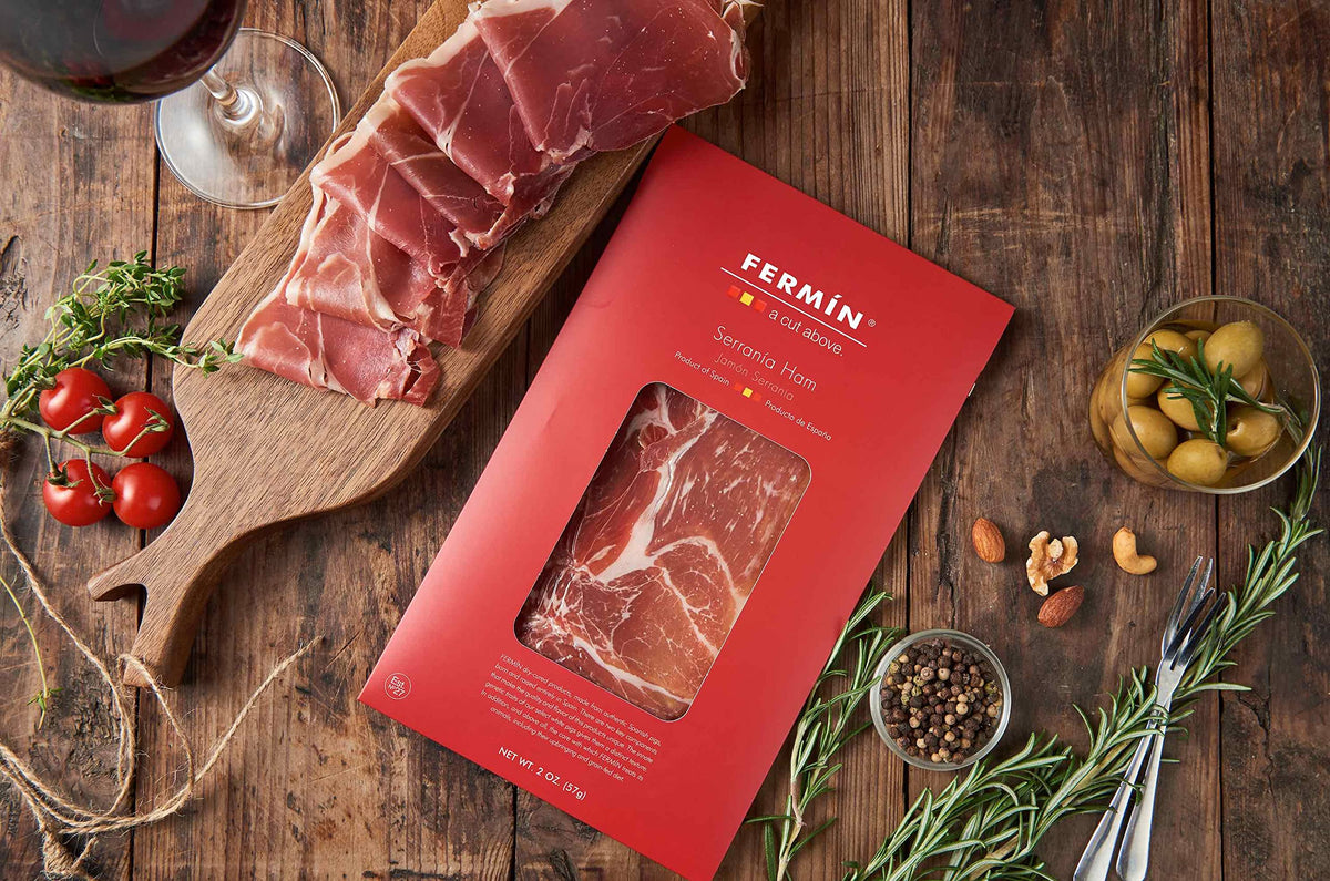 Serrano Ham Sliced 2 oz 4-pack by Fermin