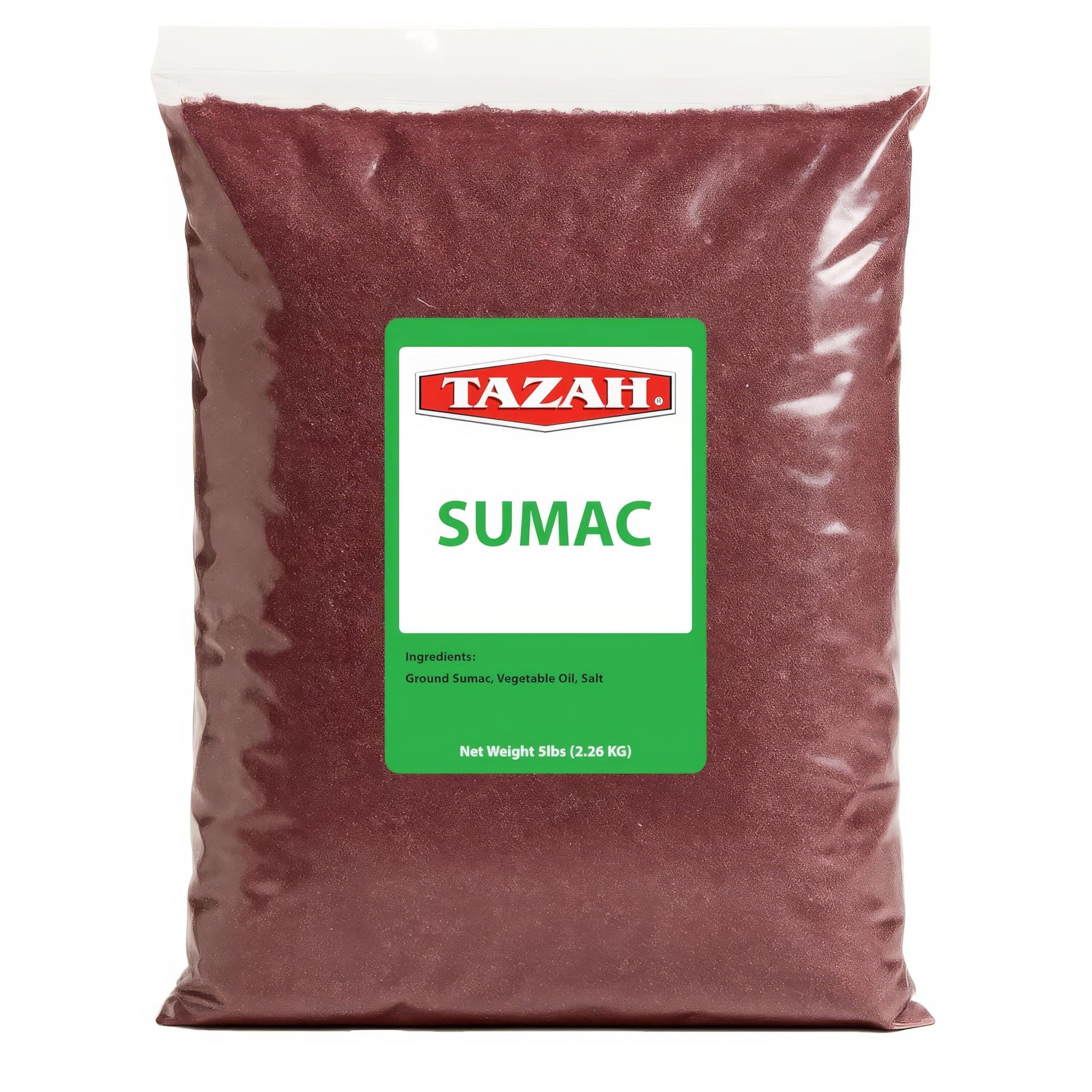 Tazah Sumac Spice 5 lb, Bulk Ground Sumac Seasoning from Jordan, Tangy Middle Eastern and Mediterranean Spice Powder for Restaurants, Foodservice