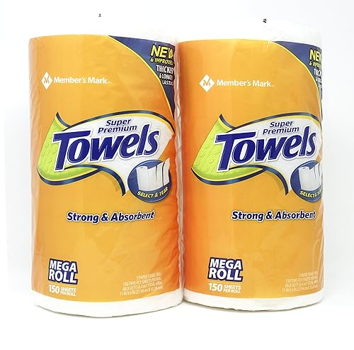 Member's Mark Super Premium Paper Towels, 2 Rolls - Each Roll 150 Sheet